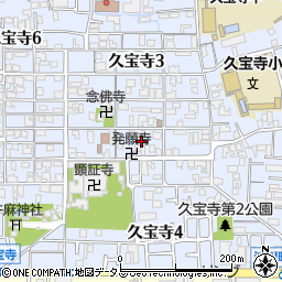 大阪府八尾市久宝寺3丁目周辺の地図