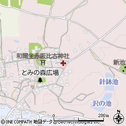 奈良県天理市和爾町1201周辺の地図