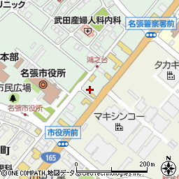三重県名張市鴻之台１番町182周辺の地図