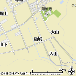 愛知県田原市高木町破岩周辺の地図