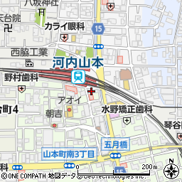 マツモトキヨシ山本店周辺の地図
