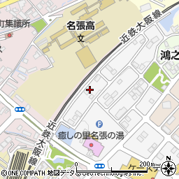 三重県名張市希央台２番町13周辺の地図