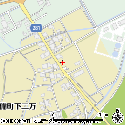岡山県倉敷市真備町下二万2005周辺の地図