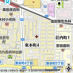 プレミール東本町周辺の地図