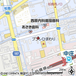 岡山県倉敷市松島周辺の地図