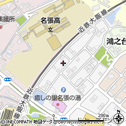 三重県名張市希央台２番町14周辺の地図