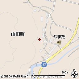 奈良県天理市山田町周辺の地図