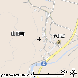 奈良県天理市山田町周辺の地図