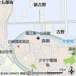福江第１公民館周辺の地図