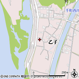 岡山県岡山市東区乙子77周辺の地図