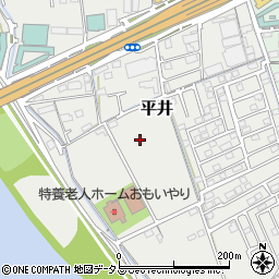 岡山県岡山市中区平井周辺の地図