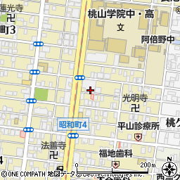 日本ヘレンケラー財団　盲婦人救護施設平和寮周辺の地図