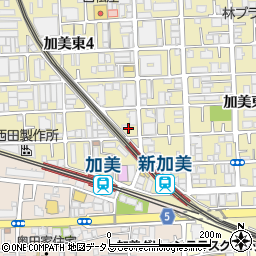 八剣伝 JR新加美駅前店周辺の地図