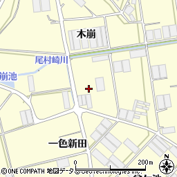愛知県田原市高松町木崩周辺の地図