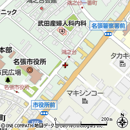 ローソン名張鴻之台店周辺の地図