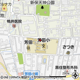 岡山市立芳田小学校周辺の地図