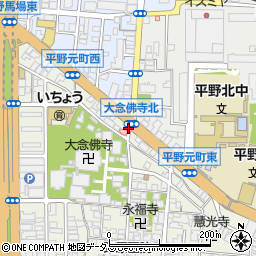 JR平野駅筋周辺の地図
