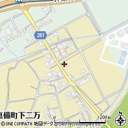 岡山県倉敷市真備町下二万2002-1周辺の地図