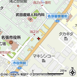 丸亀製麺名張店周辺の地図