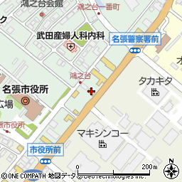 三重県名張市鴻之台１番町192周辺の地図