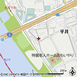 岡山県岡山市中区平井1247周辺の地図