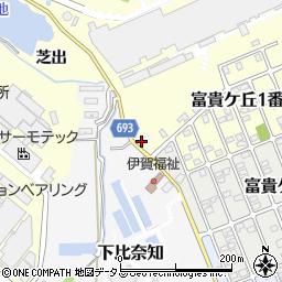 三重県名張市下比奈知2873-10周辺の地図