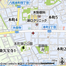 関西みらい銀行八尾支店周辺の地図