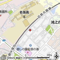 三重県名張市希央台２番町15周辺の地図