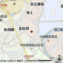 愛知県田原市福江町（金五郎坂）周辺の地図