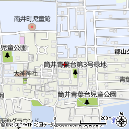 筒井青葉台第４号緑地周辺の地図