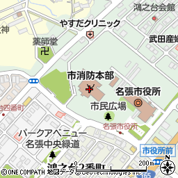 三重県名張市鴻之台１番町2周辺の地図