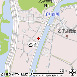 岡山県岡山市東区乙子117周辺の地図