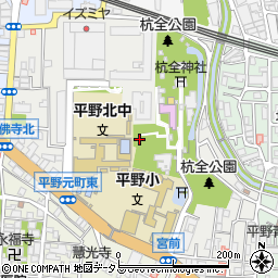 大阪府大阪市平野区平野宮町周辺の地図