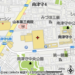 コーナン南津守店周辺の地図