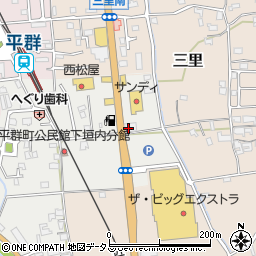 南都銀行平群支店・平群北出張所共同店舗周辺の地図