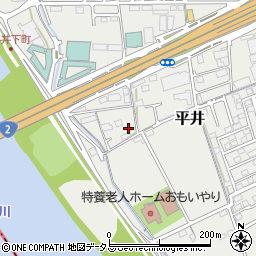 岡山県岡山市中区平井1251-5周辺の地図