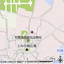 奈良県天理市和爾町80周辺の地図