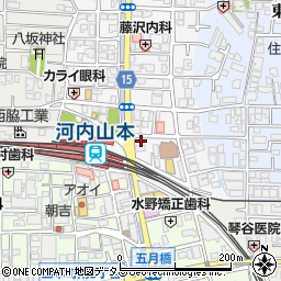 大阪シティ信用金庫山本支店周辺の地図