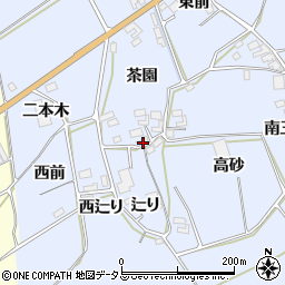 愛知県田原市大草町辷り周辺の地図