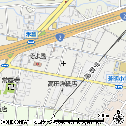 岡山県岡山市南区米倉周辺の地図