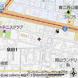 アクアサービスジャパン岡山営業所周辺の地図