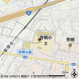 岡山市立　芳明小学校周辺の地図