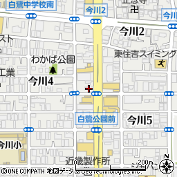 日通商事百済ＳＳ周辺の地図
