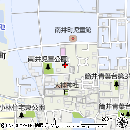 奈良県大和郡山市南井町周辺の地図