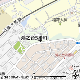 三重県名張市鴻之台５番町30周辺の地図