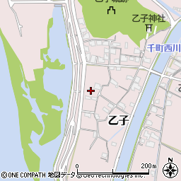 岡山県岡山市東区乙子91周辺の地図