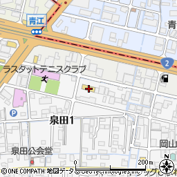 ネッツトヨタ岡山岡山店周辺の地図