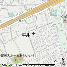 岡山県岡山市中区平井1114-22周辺の地図