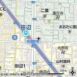 介護老人保健施設田辺駅前ケアセンター周辺の地図