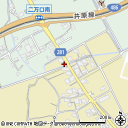 岡山県倉敷市真備町下二万2019-1周辺の地図
